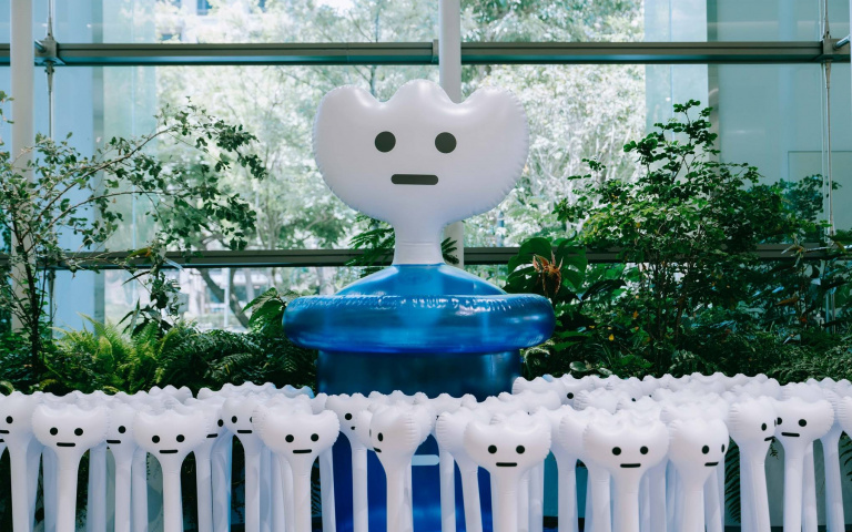 超大型「阿Q雲朵」降臨誠品生活480！5種軟萌姿態迎賓，超好拍！