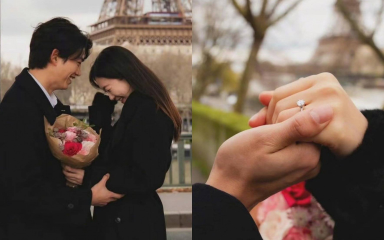 玉澤演「巴黎求婚照」真的還假的?經紀公司火速澄清:「只是幫女友慶生的抓拍照!」