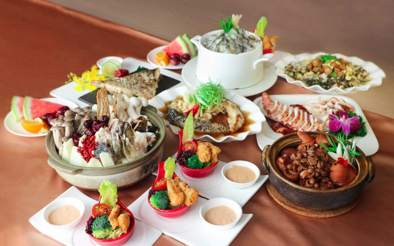 海鮮控舉手!活跳跳龍膽石斑結合澎湖在地食材入菜 各種吃法都好味