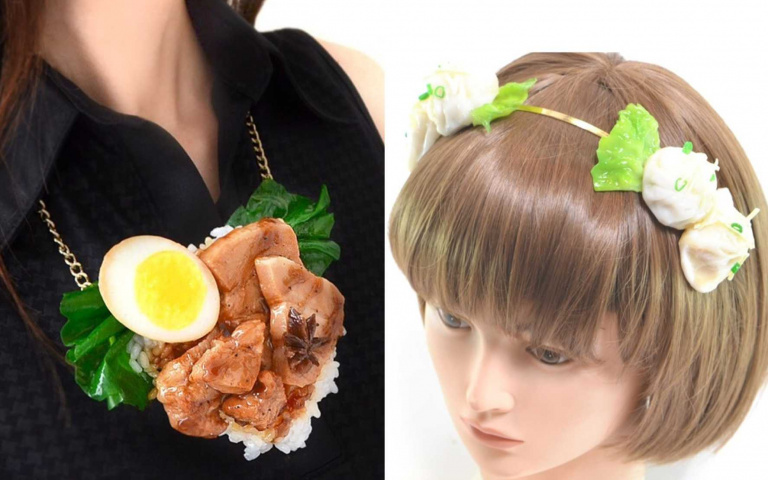 滷肉飯、小籠包戴著走!日模型公司開賣「台灣小吃飾品」,咱們不該支持一波?