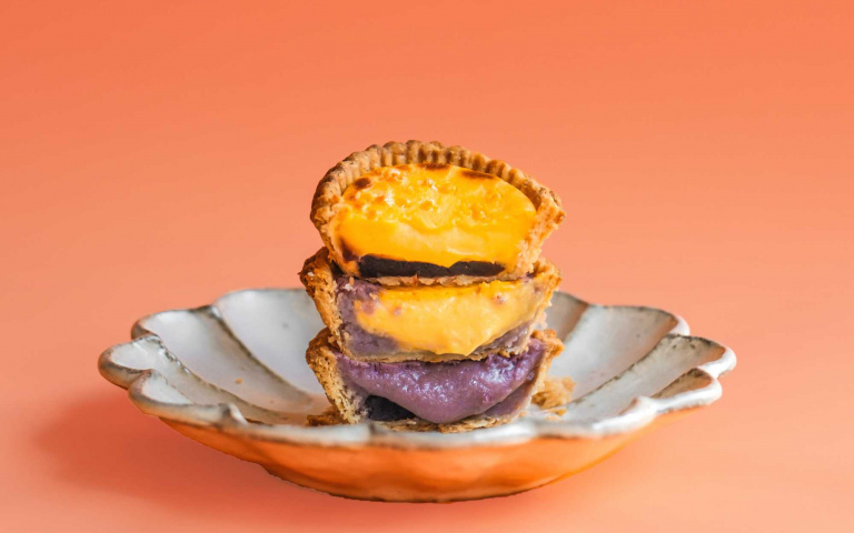 中秋糕餅秀創意　「流心酥塔、酒香內餡」新組合亮相