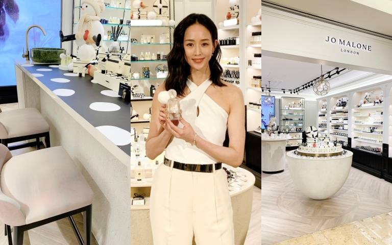 張鈞甯為Jo Malone London中港店新裝開幕現身台中!最愛試香區吧台設計!直呼:「想在這裡從早坐到店打烊!」