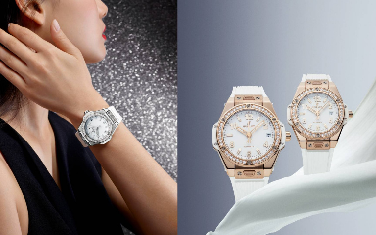 白色耶誕也很美！宇舶錶BIG BANG系列展現俐落優雅，白色腕錶呈現各種穿搭可能