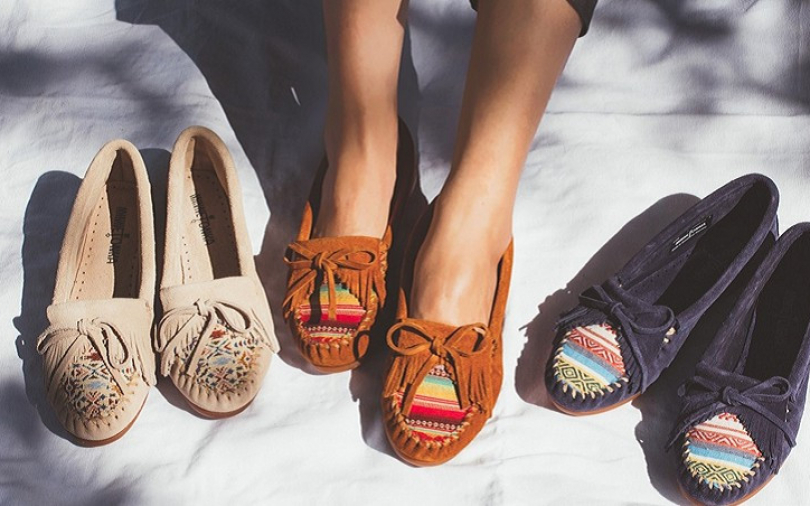 Minnetonka Moccasin刺繡莫卡辛　Fabric Kilty限量3色開賣　3種顏色隨你挑