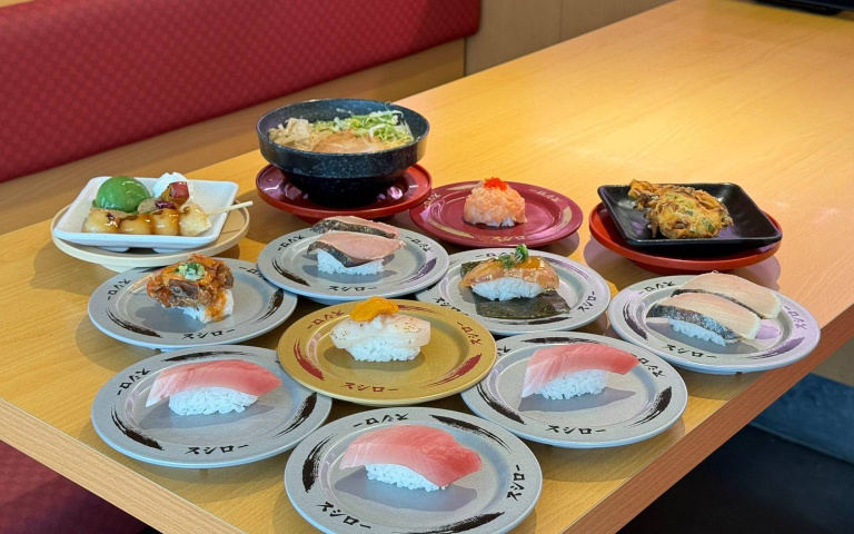 「壽司郎」春日新菜!黑鮪中腹、辣醬軟殼蟹、海膽貝柱真的超欠吃!
