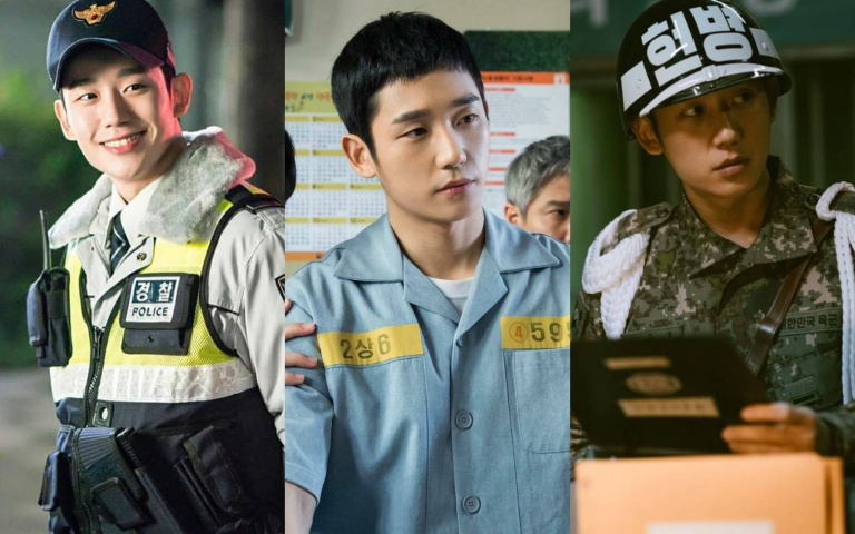 丁海寅穿制服的作品都很紅 軍人、警察甚至囚犯都可以
