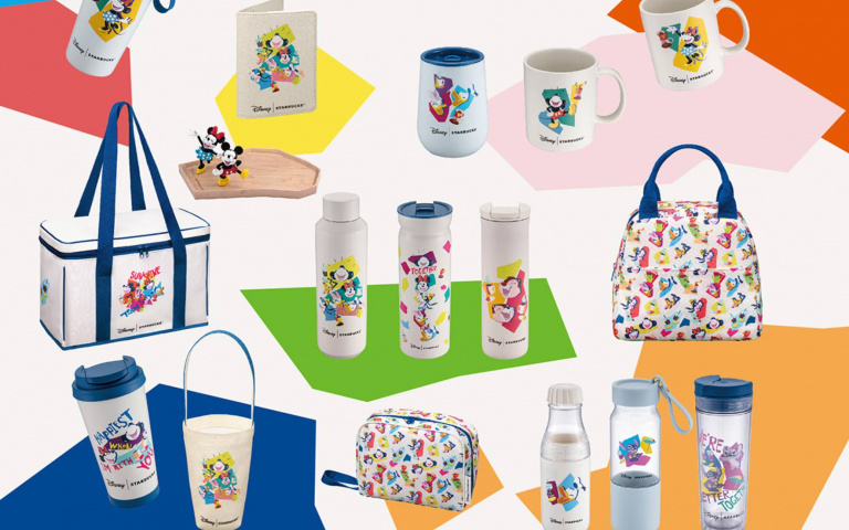 星巴克攜手迪士尼　多巴胺色系周邊繽紛登場
