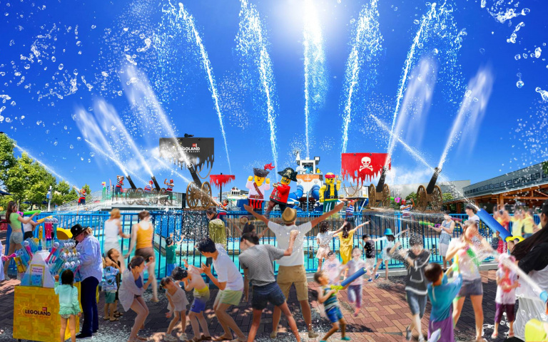 日本樂高樂園夏季限定活動開跑！20公尺水砲秀＋3大戲水區，大人小孩都玩瘋！