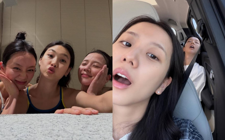 Jisoo、惠利、鄭好娟私下感情超好　開車出遊照片曝光