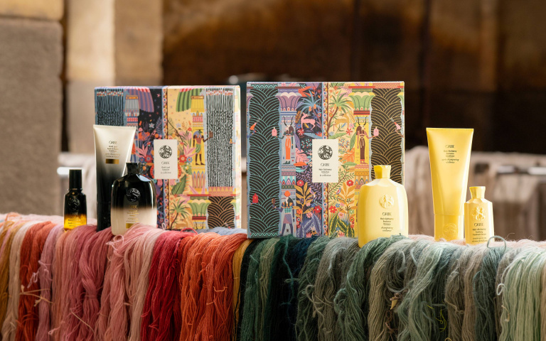 美髮品牌ORIBE與藝術家聯名7款節慶限定包裝！感受滿滿古埃及藝術！