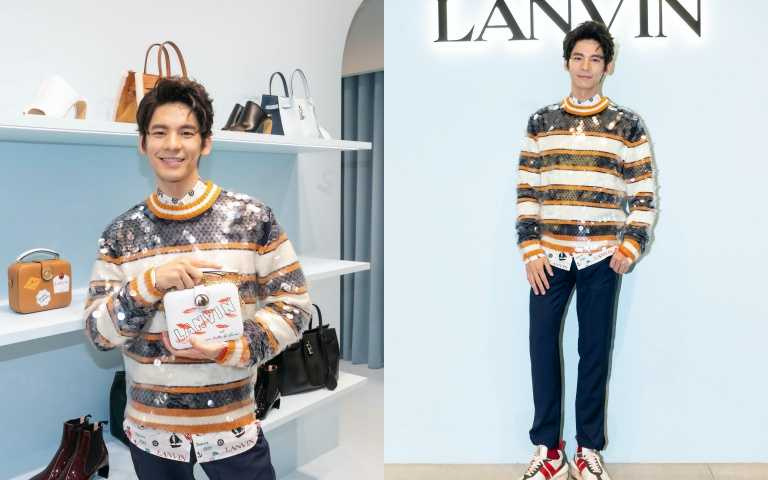 林柏宏帥穿亮片針織衫現身LANVIN快閃店 自曝：最愛「有一點怪」的穿搭