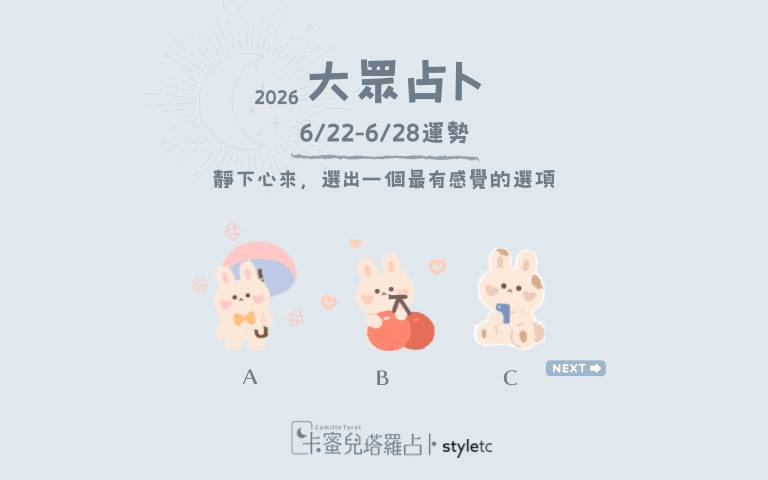 本周運勢提醒／保持正面的心態，好運會來得比你想像中更突然！