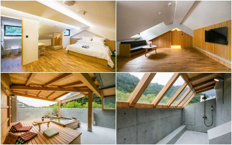 抹茶山旁清水模溫泉會館試營運 美人湯客房、澎湃早晚餐奢華好享受