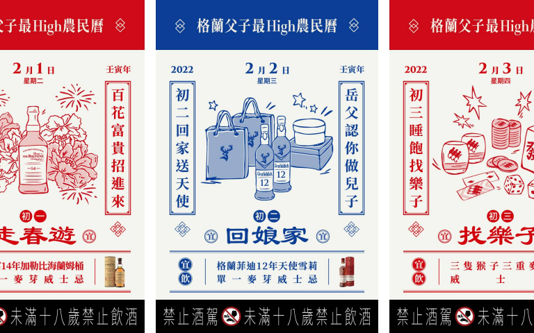 新春天天微醺虎搭啦！格蘭父子推金虎年最High農民曆