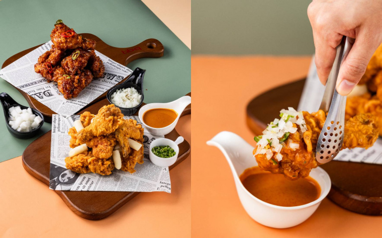 韓式炸雞品牌攜手「韓勾ㄟ金針菇」推「肯瓊醬炸雞」　一雞三吃尬出新口感