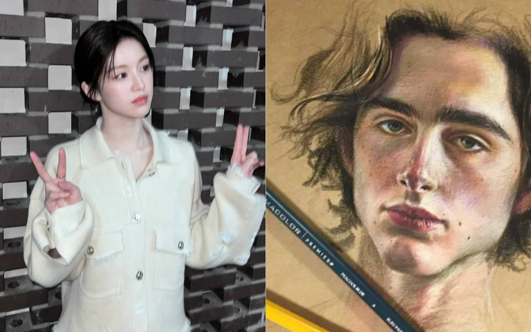 高允貞繪畫作品曝光！美術系本科出身，超強實力引發熱議！