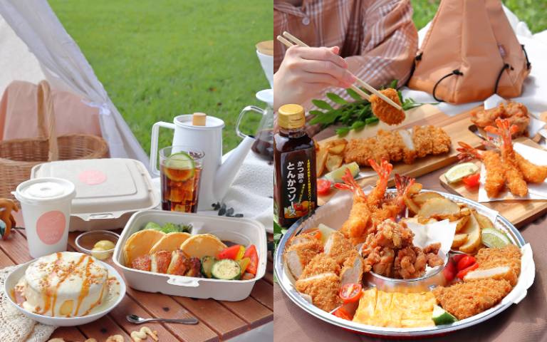 春天就是要野餐!在草地上也能吃得超豪華,炸物、披薩、輕食通通幫你準備好!