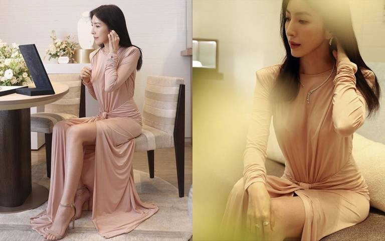 44歲楊謹華的美麗哲學!高衩禮服搭璀璨珠寶,女生一定要學會的「高級露」技巧!