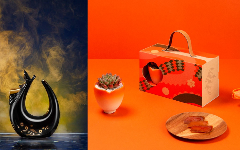 跨界年禮力作　風味肉乾╳生肖瓷器好運加持　烏魚子╳多肉植栽年年有餘