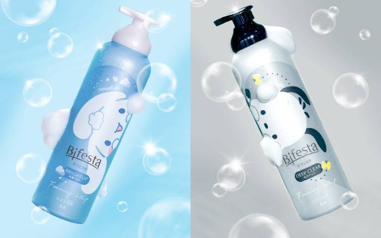 碧菲絲特聯名三麗鷗！特碳酸泡洗顏 x 大耳狗、帕恰狗期間限定加量不加價！