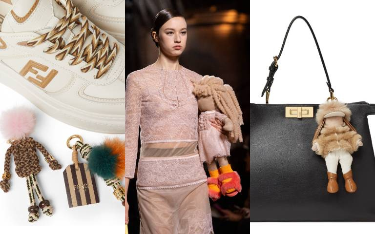 FENDI吊飾軍團來了！秋冬BFF系列每一款都有名字、萌到想全包，從包包到鞋子都能掛