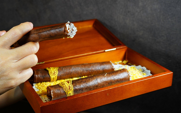 可以吃的雪茄端上桌！「樂天皇朝」翻轉經典菜系　八大點心限時買2送1