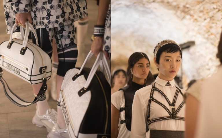 DIOR 2022早春大秀:波士頓提包、斜肩洋裝...DIOR打造出腳踩運動鞋的希臘女神