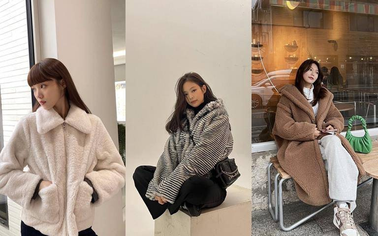 天氣變好冷!Jennie、李聖經、秀英都在穿的「毛毛外套」就是超保暖又無敵可愛的必收單品!