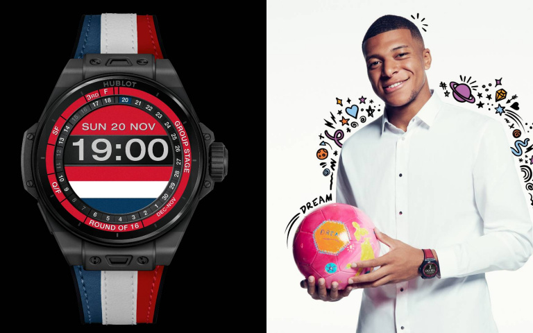 金靴獎得主姆巴佩也戴著，宇舶Big Bang e 2022 FIFA世足腕錶見證傳奇誕生