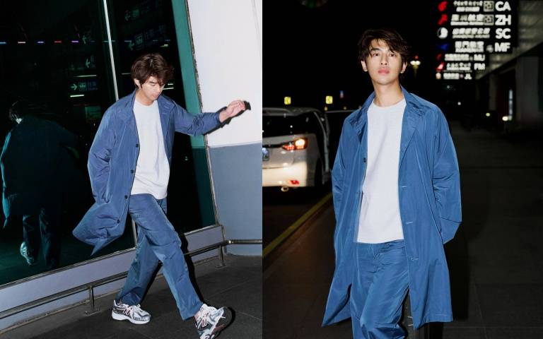 陳柏霖半夜現身機場，身穿全套peter wu超舒適登機準備飛往巴黎！