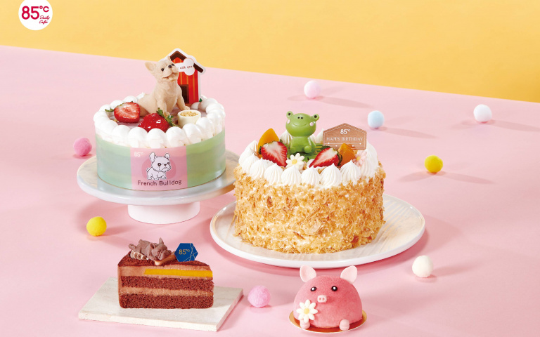 85℃ 4款動物造型的兒童節蛋糕！粉紅豬、法國鬥牛犬有夠Q！