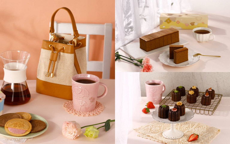 母親節送禮選擇！星巴克浮雕康乃馨馬克杯、質感拼接棉麻包美翻