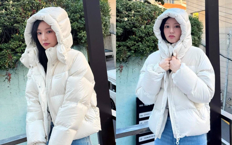 金智媛更新IG「嘟嘴耍嫩」超可愛!身上的連帽羽絨外套被問翻是「這牌」的!