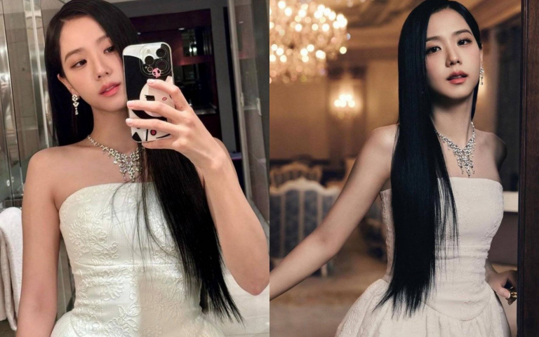 優雅系婚禮穿搭學Jisoo這樣穿！有正式感又不老氣，還會被稱讚好有氣質！