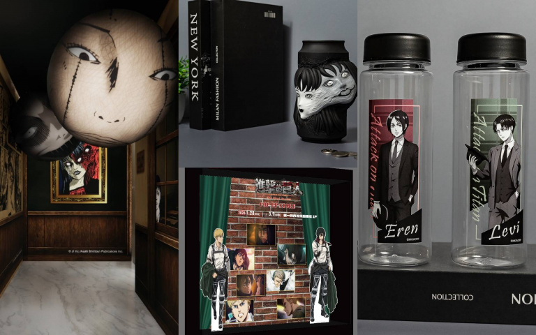 動漫迷必衝！伊藤潤二《富江映現》、《進擊的巨人》快閃店高雄登場