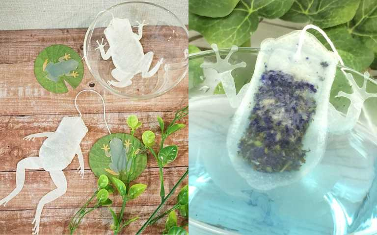 青蛙出沒!活靈活現的「生物」茶包,看了你還敢喝嗎?