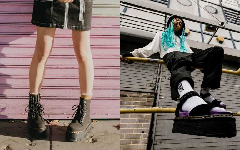 嬌小女生福音！Dr. Martens馬汀鞋再度聯名X-girl 超限量款紫底馬汀涼鞋必須收！