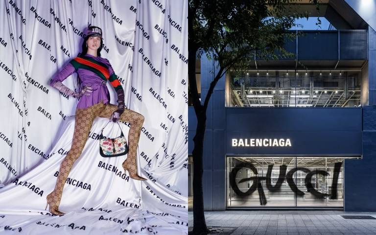 印上BB Logo的賈姬包、GG Logo的沙漏包...GUCCI X BALENCIGA 駭客實驗室限定系列正式開賣！