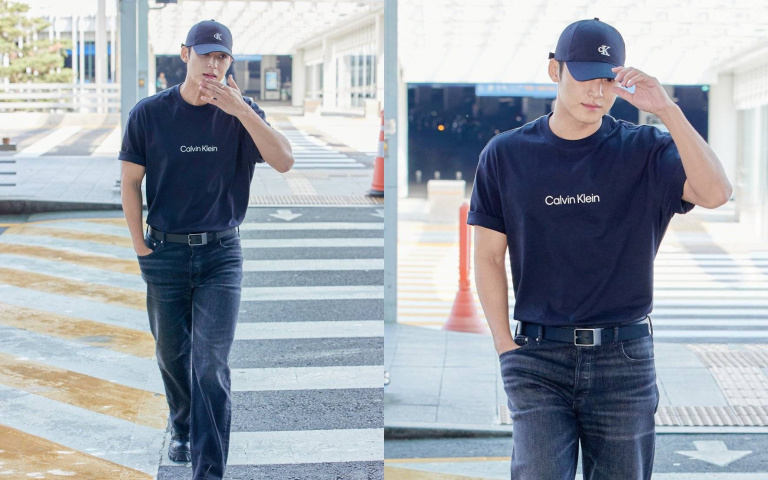 SEVENTEEN珉奎的機場穿搭還以為在走時尚大秀！粉絲都說第一次看到有人能把T恤穿得這麼帥！