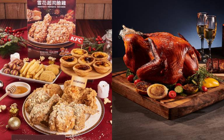 打卡兩款超美聖誕套餐！肯德基「聖誕巨大桶」、新東陽「火雞套餐」，好吃又好拍！
