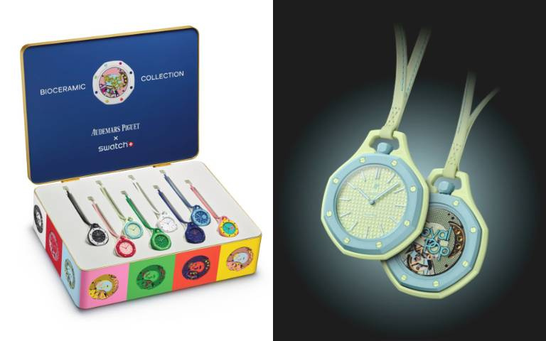 AP × SWATCH聯名太狂！Royal Pop懷錶能掛脖、掛包，還能變桌鐘？8款爆話題設計、開賣直接搶