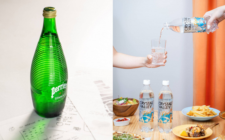 兩大氣泡水話題新品搶市　法國設計鬼才打造限量瓶身　富含膳食纖維搭餐解膩