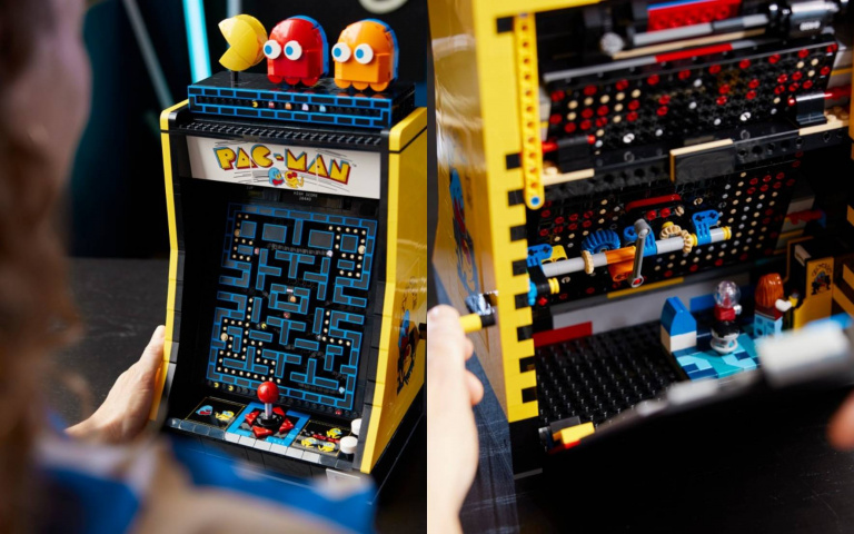 「小精靈」變成樂高了！復刻1980年代經典街機遊戲，機台超精緻還可以自由變化分數！