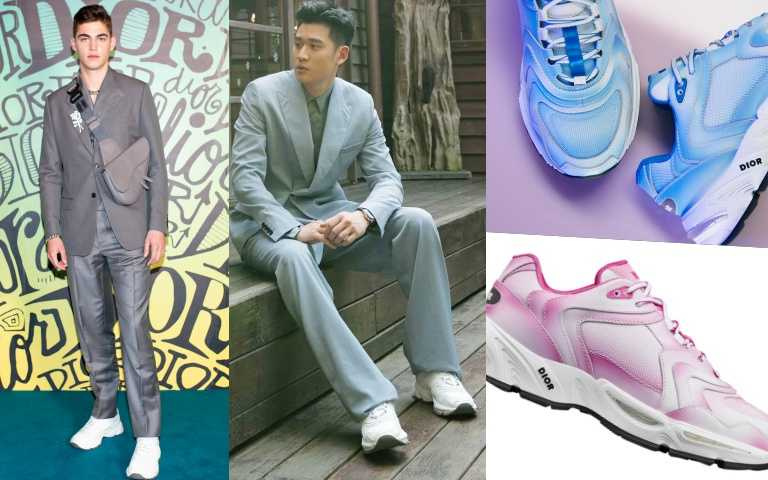 DIOR又推出CD1運動鞋,周興哲、拉丁天王 J Balvin、童星出身超帥男模Hero Fiennes-Tiffin搶穿放閃IG