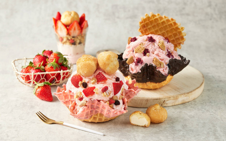 草莓季壓軸登場!COLD STONE「草莓優格、玫瑰花泥」雙主打