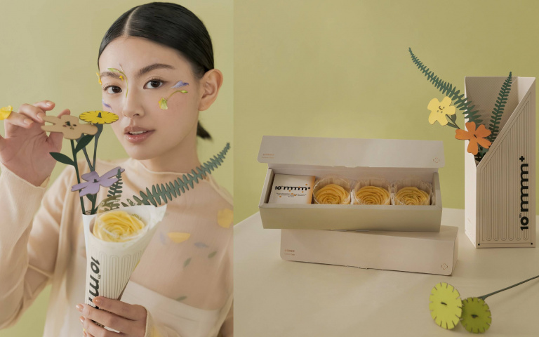 花型檸檬塔和剪紙藝術的巧妙結合　準備手刀搶絕美花器、限量甜點花束