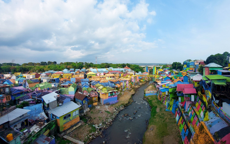 探索東爪哇3／漆上糖果色的印尼瑪琅彩虹村   純樸村落體驗當地生活