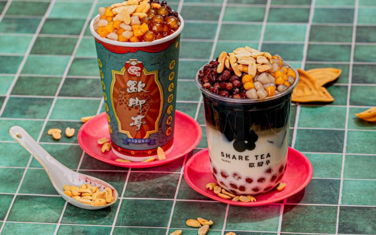50%都是料!手搖飲推出「燒仙草系列」暖心上市,「復古杯裝」也太好拍了!