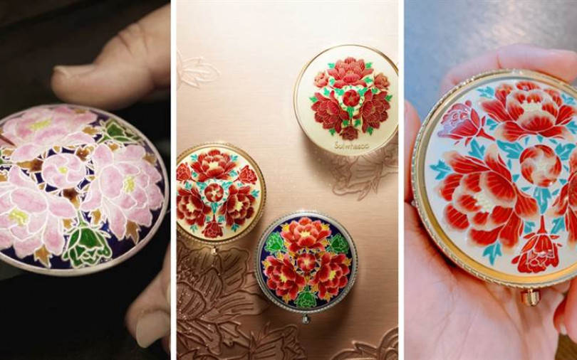 根本是故宮等級的稀世珍作!這麼華美的彩盒 擺在梳妝台簡直是頂級藝術品