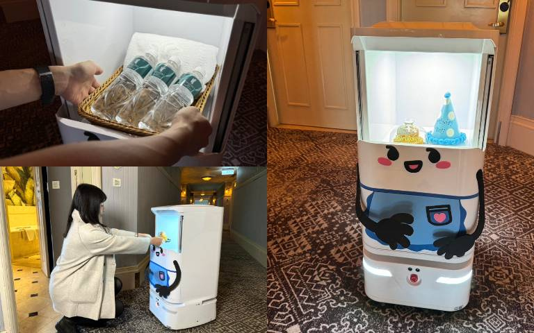 飯店智能機器人超可愛!多元數位自動化服務,提升服務品質!